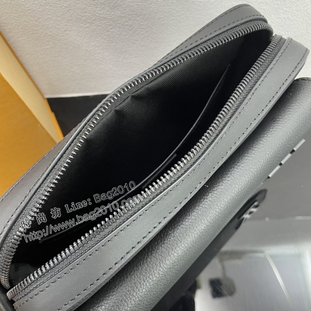 Lv路易威登2023專櫃新款Fastline郵差包 LV黑色小牛皮男士單肩斜挎包 M22482 M22611 ydh5089